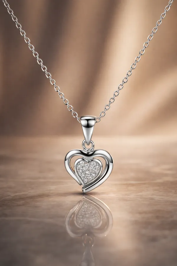 Sterling_Silver_Heart_Pendant_Necklace_For_Women_925_Sterling_Silver